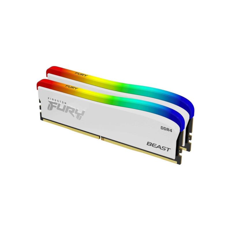 Kingston 16GB DDR4 3200MHz Kit(2x8GB) Fury Beast RGB SE White ...