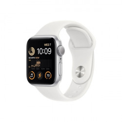 Apple Watch SE2 GPS 40mm Silver Aluminium Case with White...
