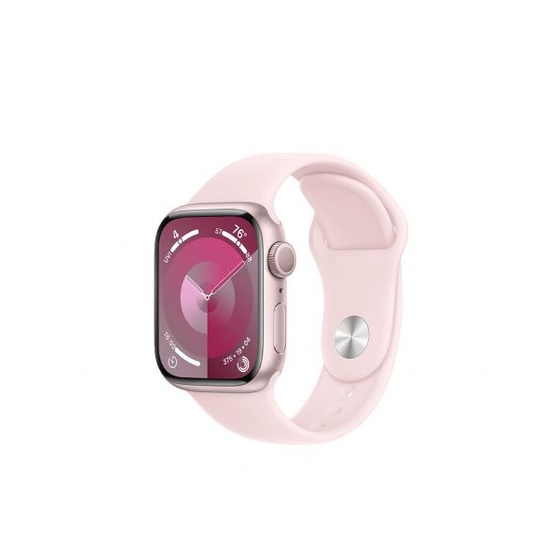 Apple Watch S9 GPS 41mm Pink Alu Case with Light Pink Sport Band S/M (MR933)