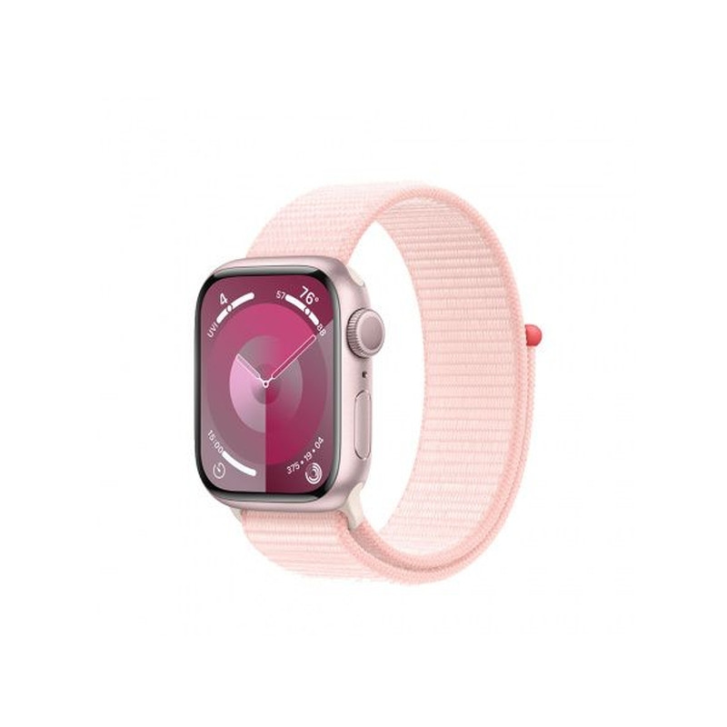 Apple Watch S9 GPS 41mm Pink Alu Case with Light Pink Sport Loop (MR953)