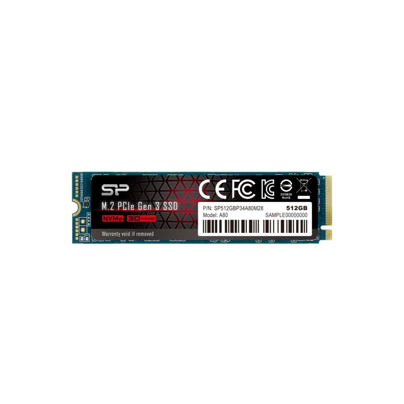 Silicon Power 512GB M.2 2280 NVMe P34A80 (SP512GBP34A80M28)