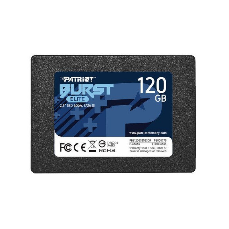 Patriot 120GB 2,5" SATA3 Burst Elite (PBE120GS25SSDR)
