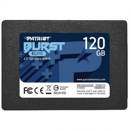 Patriot 120GB 2,5" SATA3 Burst Elite (PBE120GS25SSDR) Patriot 120GB 2,5" SATA3 Burst Elite (PBE120GS25SSDR)