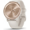 Garmin Vivomove Trend Peach Gold Stainless Steel Bezel with Ivory Case and Silicone Band (010-02665-
