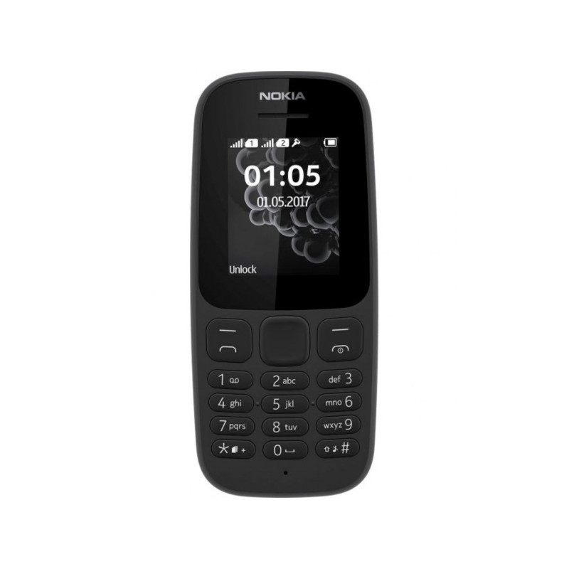 Nokia 105 (2019) SingleSIM Black (691482)