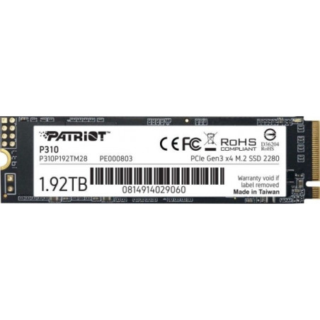 Patriot 1,92TB M.2 2280 NVMe P310 (P310P192TM28)