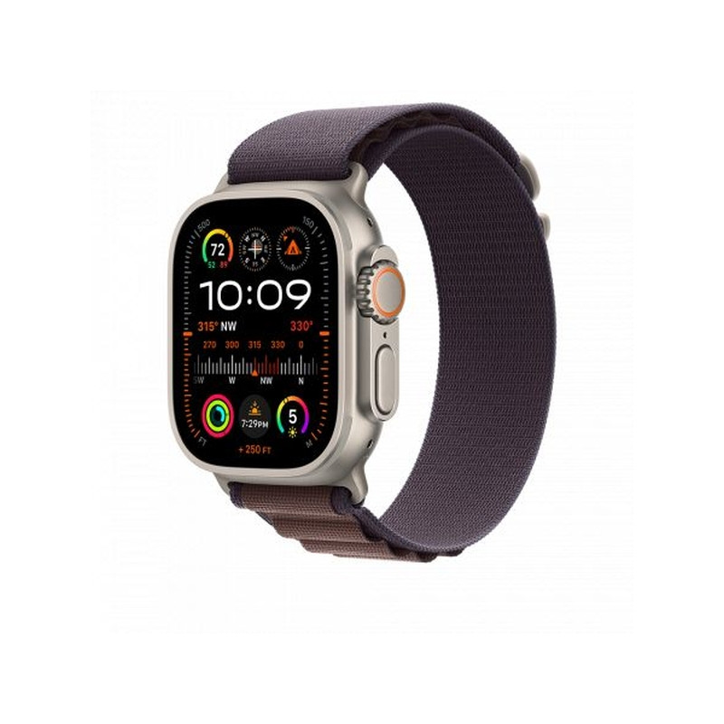 Apple Watch Ultra 2 Cellular 49mm Titanium Case with Indigo Alpine Loop Large (MREW3)