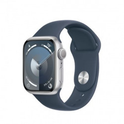 Apple Watch S9 GPS 41mm Silver Alu Case with Storm Blue Sport Band M/L (MR913)