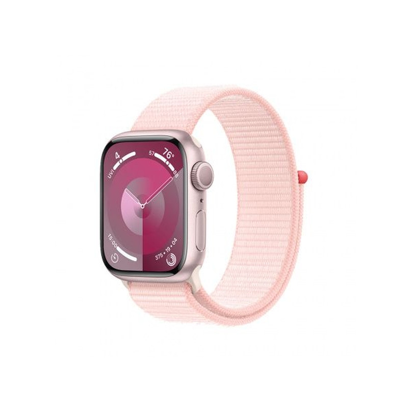 Apple Watch S9 GPS 45mm Pink Alu Case with Light Pink Sport Loop (MR9J3)