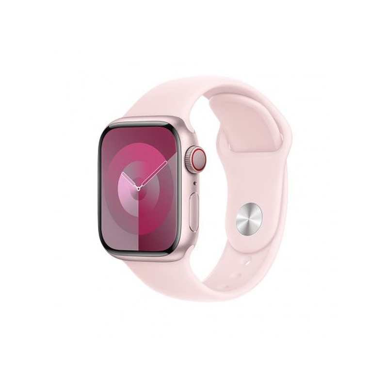 Apple Watch S9 Cellular 45mm Pink Alu Case with Light Pink Sport Band M/L (MRML3)