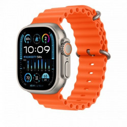Apple Watch Ultra 2 Cellular 49mm Titanium Case with Orange Ocean Band (MREH3)