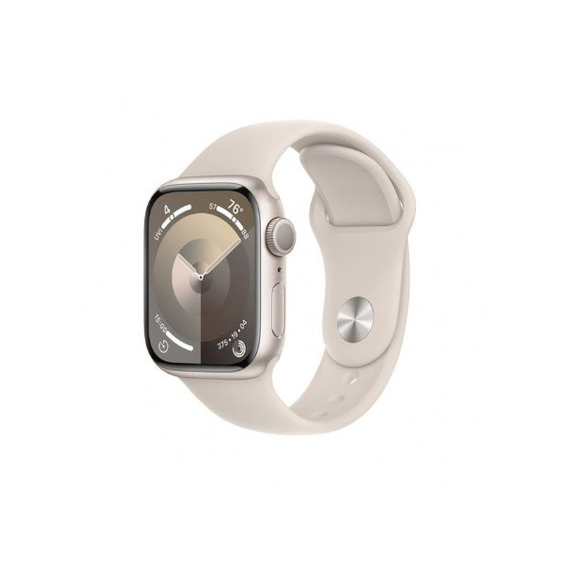 Apple Watch S9 GPS 45mm Starlight Alu Case with Starlight Sport Band S/M (MR963)