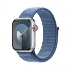 Apple Watch S9 Cellular 45mm Silver Alu Case with Winter Blue Sport Loop (MRMJ3)