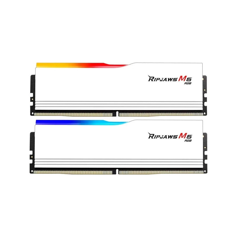 G.SKILL 32GB DDR5 6400MHz Kit(2x16GB) Ripjaws M5 RGB White (F5-6400J3239G16GX2-RM5RW)