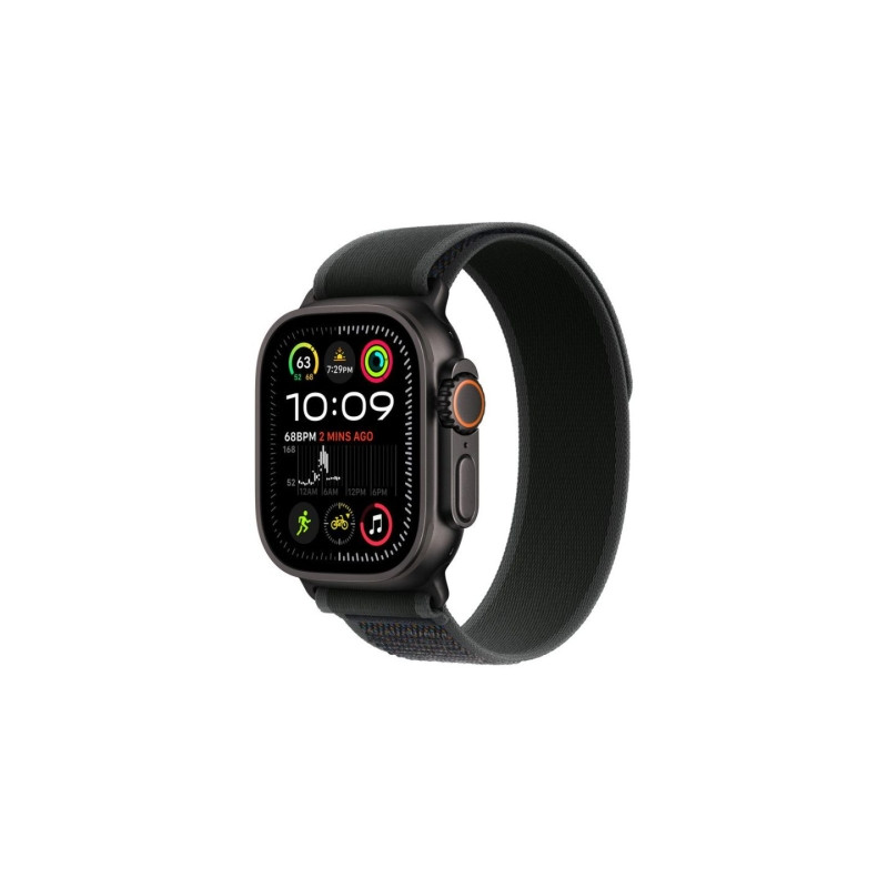 Apple Watch Ultra 2 v2 Cellular 49mm Black Titanium Case with Black Trail Loop M/L (MX4V3)