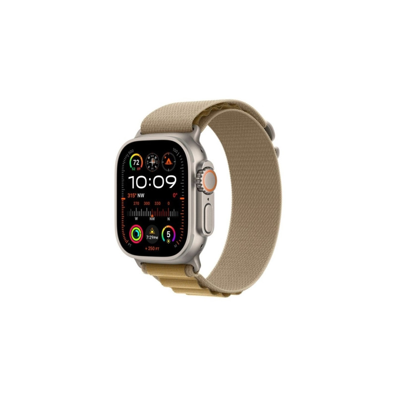 Apple Watch Ultra 2 v2 Cellular 49mm Natural Titanium Case with Tan Alpine Loop M (MX4F3)