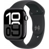 Apple Watch S10 GPS 46mm Jet Black Alu Case with Black Sport Band S/M (MWWP3)