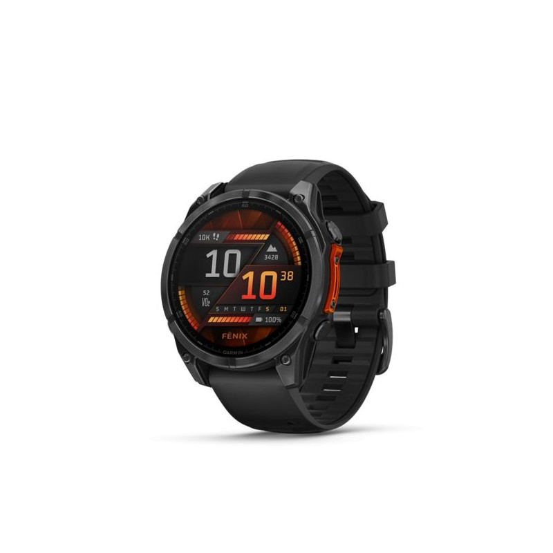 Garmin fenix 8 Slate Gray with Black Silicone Band (010-02904-00)