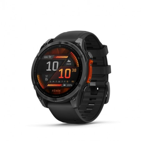 Garmin fenix 8 Slate Gray with Black Silicone Band (010-02904-00)