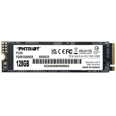 Patriot 128GB M.2 2280 NVMe P320 (P320P128GM28) Patriot 128GB M.2 2280 NVMe P320 (P320P128GM28)