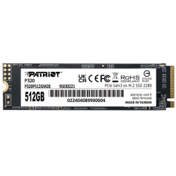 Patriot 512GB M.2 2280 NVMe P320 (P320P512GM28)