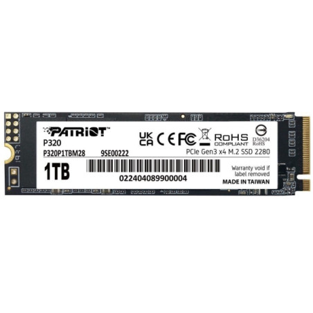 Patriot 1TB M.2 2280 NVMe P320 (P320P1TBM28) Patriot 1TB M.2 2280 NVMe P320 (P320P1TBM28)