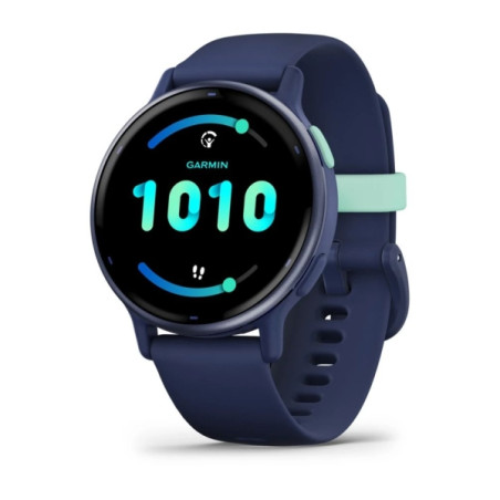 Garmin Vivoactive 5 Metallic navy Aluminium bezel with navy case and silicone band (010-02862-12) Garmin Vivoactive 5 Metallic navy Aluminium bezel with navy case and silicone band (010-02862-12)