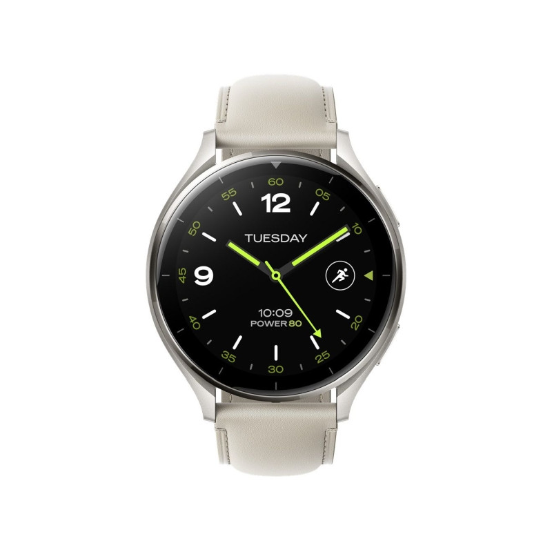 Xiaomi Watch 2 Titan Gray Case with White Leather Strap (BHR9306GL)