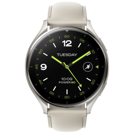 Xiaomi Watch 2 Titan Gray Case with White Leather Strap (BHR9306GL) Xiaomi Watch 2 Titan Gray Case with White Leather Strap (BHR9306GL)