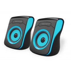 Esperanza Flamenco USB Stereo Speakers Black/Blue (EP140KB)