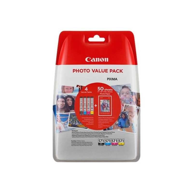 Canon CLI-571 Multipack +fotópapírral (0386C006)